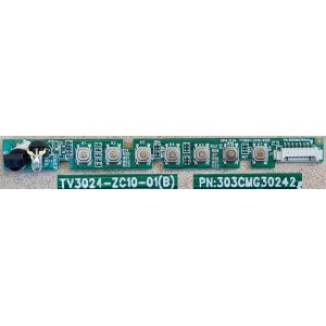DICK SMITH GE6930 IR KEY BOARD TV3024-ZC10-01 303CMG30242